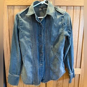 7 for All Mankind Denim Button-Up Shirt